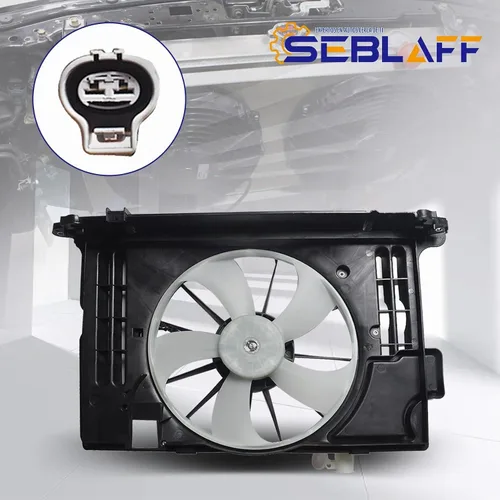 Vista 3 de Ventilador de refrigeración del radiador 12V Negro Reemplazo