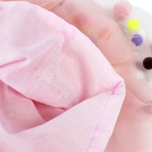 Vista 6 de YOHA Vestido tutú de cumpleaños para niñas pequeñas, tutú de sirena, suave, con pompones, para niñas pequeñas