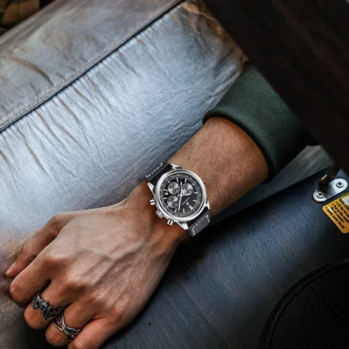 Vista 9 de Men Watch Watch for Men Waterproof Stainless Steel Chronograph Quartz Analog Fashion Business Sport Work Wrist Watches