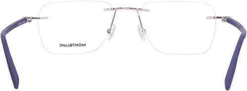 Vista 4 de Gafas de sol Montblanc MB 0185 O- 002 PlataAzul Transparente Plata Transparente Azul 5519145