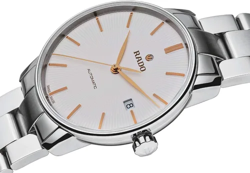 Vista 2 de Rado Coupole Classic Silver Dial Acero Inoxidable Reloj Masculino Automático R22860023, plateado