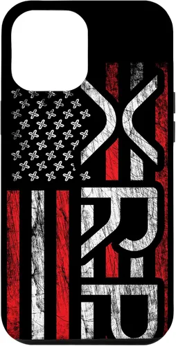 Vista 26 de iPhone 16 XRP Crypto - XRP criptomoneda - Bandera americana - Funda XRP