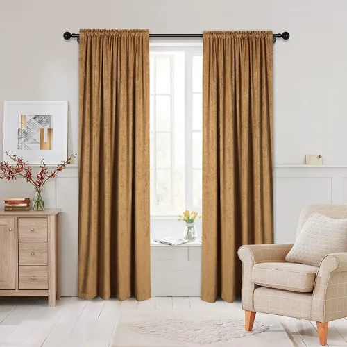 Vista 33 de Cortinas de doble cara de felpilla para cortina de cocina, cenefa para sala de estar