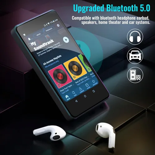 Vista 4 de Reproductor de MP3 para niños con Spotify, controles parentales, Spotify Kids, Audible, Amazon Music, Libby, reproductor de música MP4 IPS de 4.0