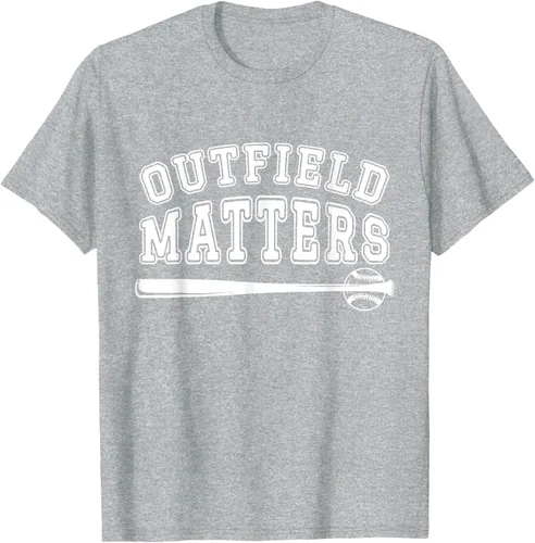 Vista 30 de Playing Baseball Outfield Matters - Camiseta Baseball Outfields Funny, Rojo