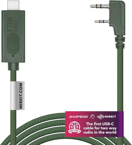 Vista 9 de MIRKIT Cable de programación USB modelo básico PL2303 Chip para radios portátiles Baofeng de dos vías: UV-5R, 5RA, 5R Plus, 5RE, bf F8HP, UV3R Plus