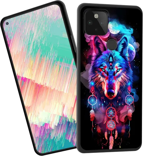 Vista 13 de Funda delgada para Google Pixel 4 XL, funda delgada de silicona de TPU suave a prueba de golpes para Google Pixel 4 XL, gato negro luna estrellada