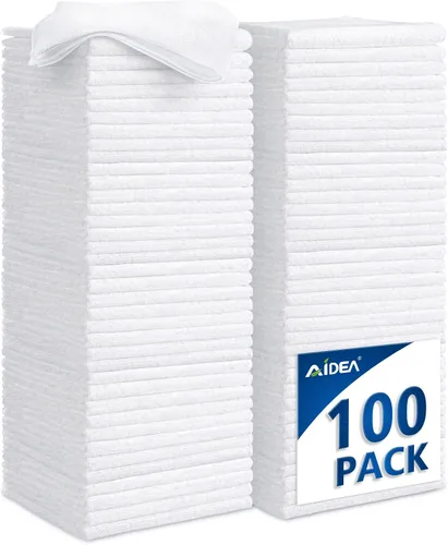 Vista 35 de AIDEA - Paño de limpieza de microfibra negro, 12 unidades, trapos de limpieza absorbentes de 12 x 12 pulgadas Microfiber Towels for Cars Lint Free