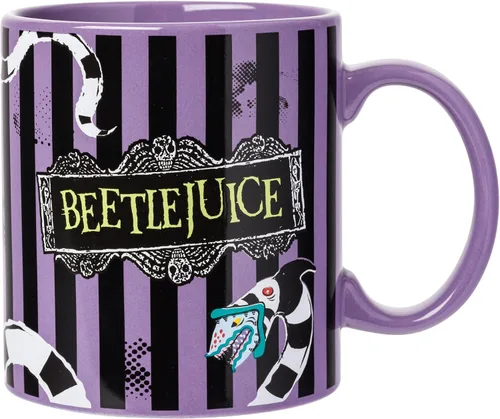 Vista 17 de Silver Buffalo Beetlejuice It's Showtime - Taza de cerámica, 20 onzas