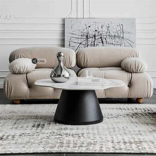Vista 7 de Mesa de té para sala de estar, mesa auxiliar moderna hecha a mano, mesa de centro giratoria, pequeña, decoración de oficina, mesa de centro