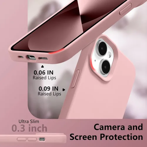 Vista 15 de Funda magnética de silicona para iPhone 13 Pro, color blanco antiguo [Compatible con Magsafe] [Forro de microfibra suave antiarañazos], funda