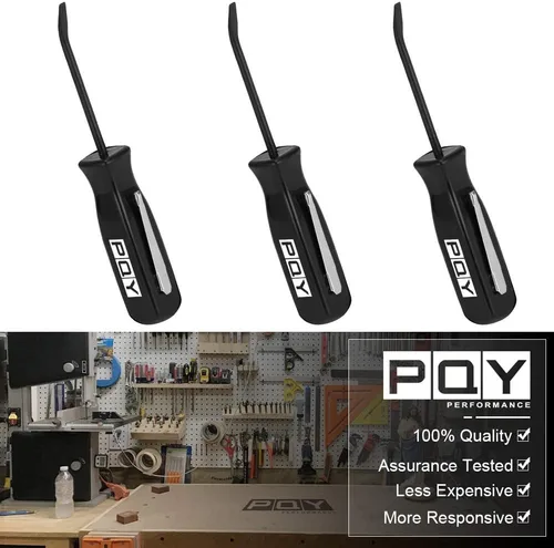 Vista 2 de Mini barra de palanca de bolsillo con clip de bolsillo 4.5" longitud 3pcs (negro)