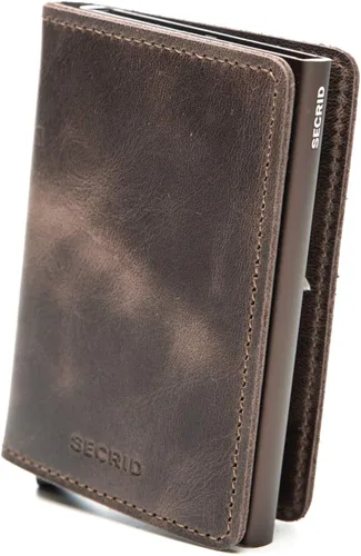 Vista 2 de Secrid Cartera delgada para hombre, de cuero auténtico, con RFID, máx. 12 tarjetas