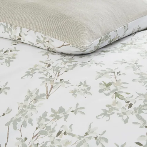 Vista 8 de Laura Ashley Casa - Juego de funda de edredón tamaño individual, ropa de cama reversible de algodón con funda a juego, ropa de cama de peso medio