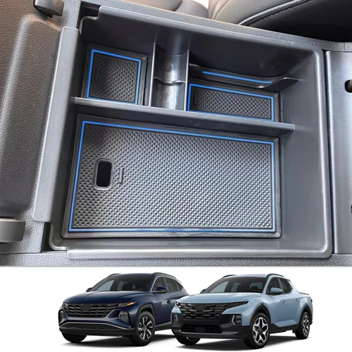 Vista 9 de CDEFG Bandeja organizadora de consola central para Santa Cruz 2022-2026 2022 2023 2024 2025 2026 Santa Cruz Accessory, Middle Console Tray