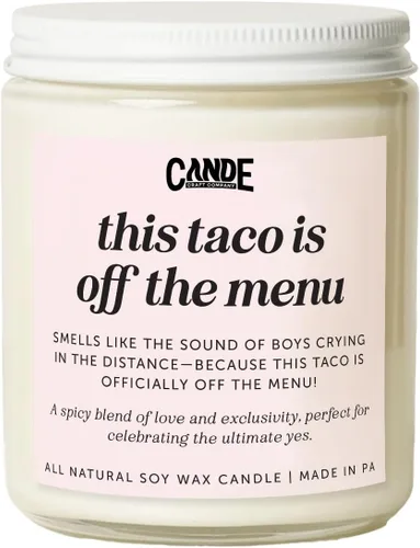Vista 10 de CE Craft Acerca de F*cking Time Candle - Vela perfumada de cera de soja con aroma a galleta de azúcar, regalo de compromiso