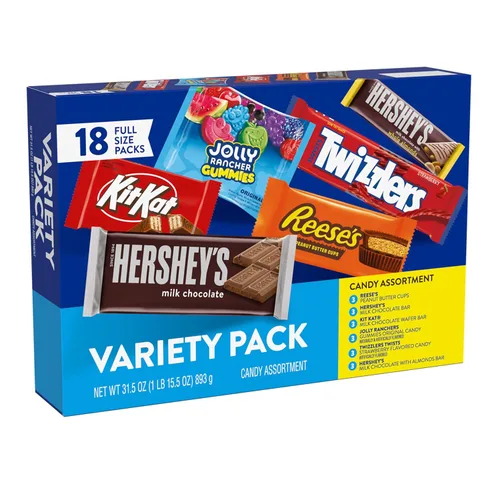Vista 4 de Hershey - Paquete surtido de dulces saborizados, 31.5 onzas (18 paquetes)
