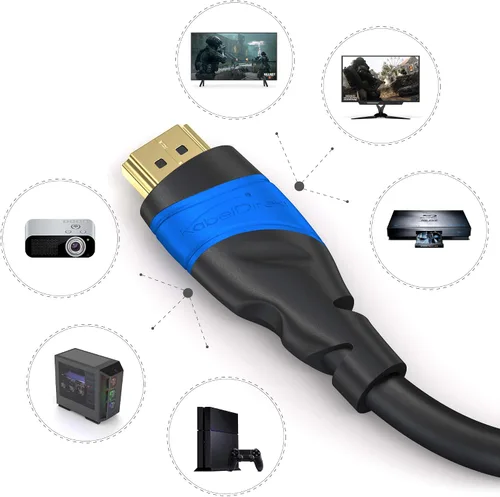Vista 8 de KabelDirekt 197 cable HDMI de 1 pie - TOP Series