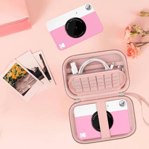 Vista 7 de Funda de viaje rígida para cámara digital KODAK Printomatic a todo color con impresión instantánea, funda protectora con bolsillo de malla