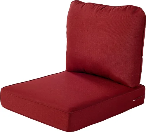 Vista 29 de Quality Outdoor Living - Cojín profundo para asiento y respaldo, 23 x 26 pulgadas, menta