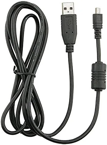 Vista 5 de Cable USB Nikon Coolpix L820 para cámara digital, cable de datos USB de 5 pies (8 pines), repuesto por General