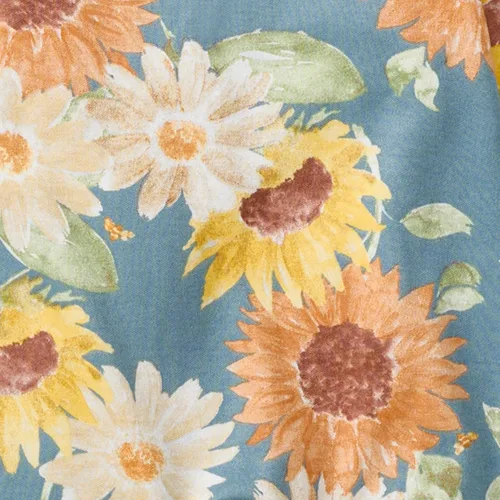 Vista 3 de Burt's Bees Baby Pijama con pies de algodón orgánico para niña