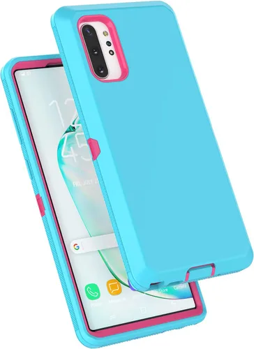 Vista 7 de Funda protectora híbrida para Samsung Galaxy Note 10 Plus, protección a prueba de golpes, resistente, resistente, de plástico, de goma, híbrida