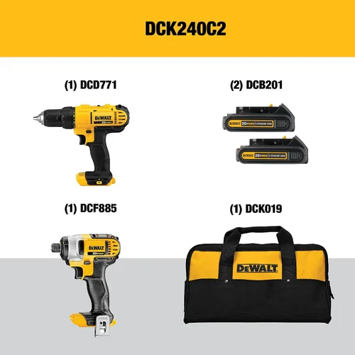 Vista 2 de DEWALT - Kit de taladro inalámbrico