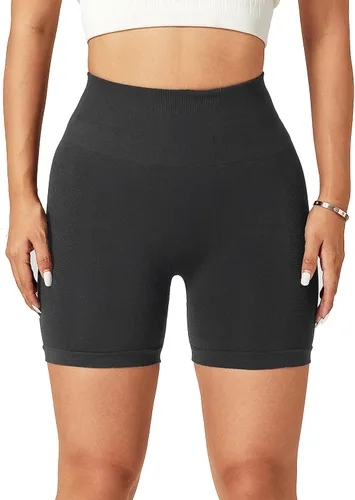 Vista 2 de angelana Women's Hight Waisted Biker Shorts Workout Running Athletic Yoga Shorts