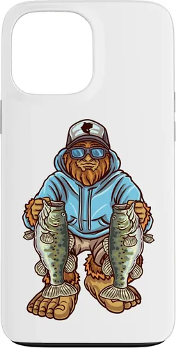 Vista 24 de Funda para iPhone 17, diseño de pescador de pie grande