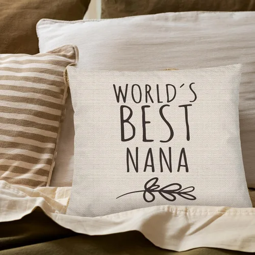 Vista 2 de Fundas de almohada de 18 x 18 pulgadas, regalos de abuela para el día de la madre, cumpleaños de parte de nietos, la mejor funda de almohada