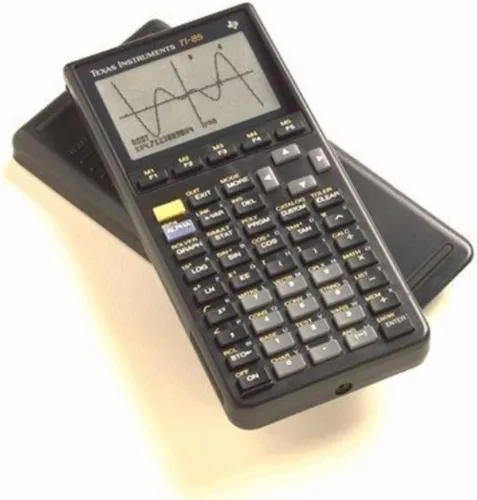 Vista 2 de Texas Instruments TI-85 calculadora científica gráfica avanzada, negra