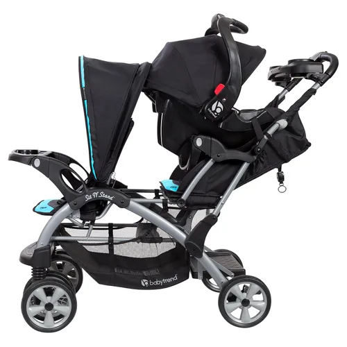 Vista 4 de Baby Trend Sit n Stand Cochecito doble, Optic Aqua