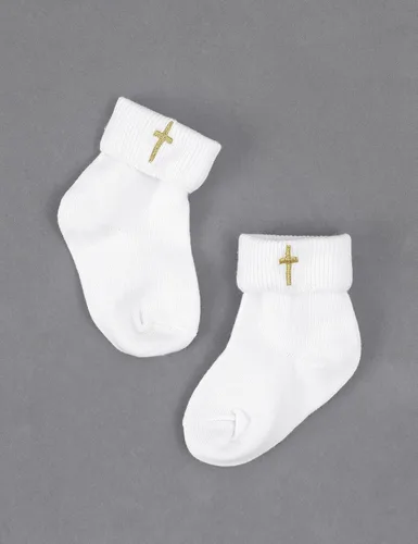 Vista 5 de AGJ Baby Boy Baptism Shoes Set, Infant Soft Sole Christening White Sneaker