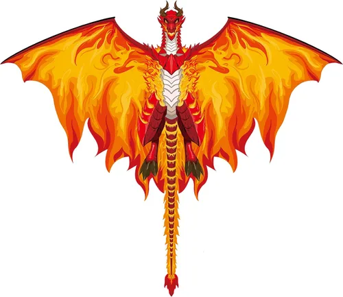 Vista 10 de Large Dragon Kite for Kids & Adults, Easy to Fly Outdoor Beach Park Kite