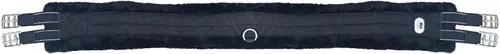 Vista 3 de Majestic Ally Cincha acolchada de forro polar de visón con elásticos resistentes y accesorios de acero inoxidable para robar, marrón, 42, 44, 46, 48