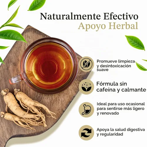 Vista 6 de 3 Ballerina Té de ginseng, bolsas de té de hierbas extra fuertes para hombres y mujeres, 18