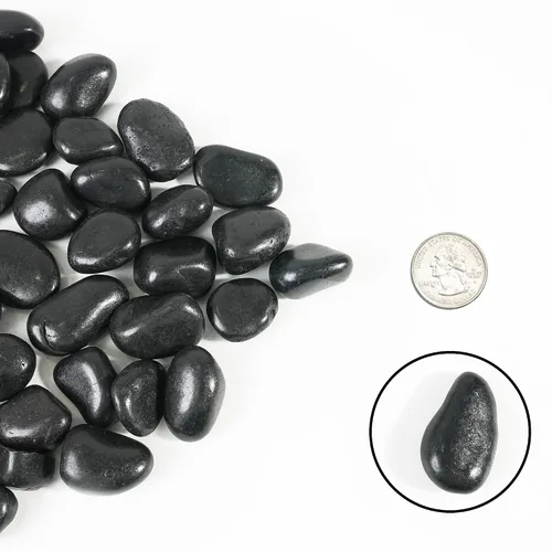 Vista 2 de StoneCreek Rocas de Río de 12 LBS, Tamaño Grande, Piedras Decorativas de Jardín para Paisajismo de Plantas, Guijarros de Relleno de Grava Pulida