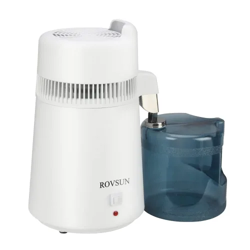 Vista 10 de Bonnlo Destilador de agua de acero inoxidable de 1.1 galones/4L con recipiente de vidrio, máquina de agua destilada de 750 W, destiladores de agua