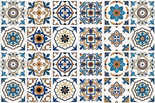 Vista 9 de Pegatinas de Azulejos para Salpicadero de 6x6 pulgadas en Verde, Despegar y Pegar, Patrón Mandala, Calcomanías de Azulejos Decorativas para Cocina
