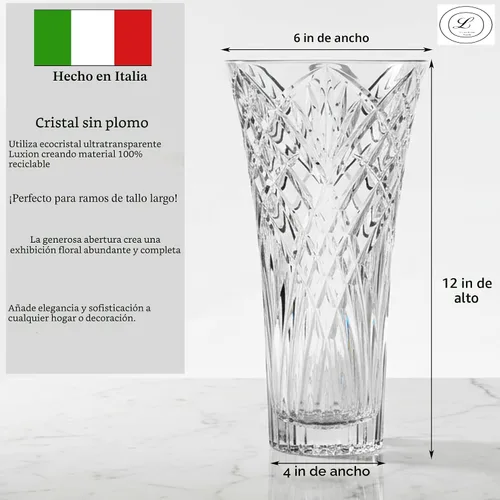 Vista 2 de Lorren Home Trends Vaso Melodia, hecho en Italia