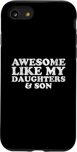 Vista 18 de Awesome Like My Two Daughters and Son Funny Mom Dad Parent Case for iPhone 16