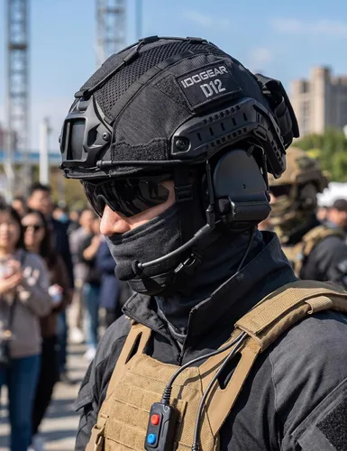Vista 6 de IDOGEAR Tactical Helmet Cover with Battery Pouch for Fast Helmet