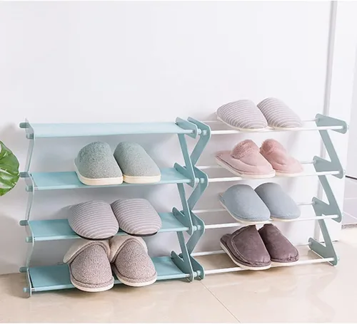 Vista 6 de 2 paquetes de zapateros pequeños ensamblables que pueden contener 8-12 pares de zapateros para niños para entrada, armario, dormitorio de los niños