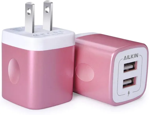 Vista 11 de Cargador de pared USB, bloque de carga, AILKIN 2.1A Multiport Fast Charge Power Brick Cube para iPad, iPhone, Samsung Galaxy, Google Pixel
