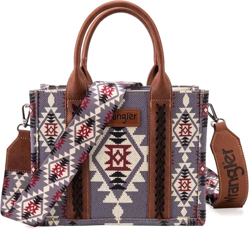 Vista 2 de Wrangler - Cartera para tarjetas de crédito para mujer, estilo bohemio, azteca, con bolsillo con cremallera