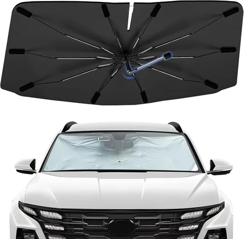 Vista 57 de Sombrilla Parasol para Parabrisas para Mazda 3 2014-2026, Parasol Plegable para Coche para Ventana Delantera, Visera Protectora Solar Altamente