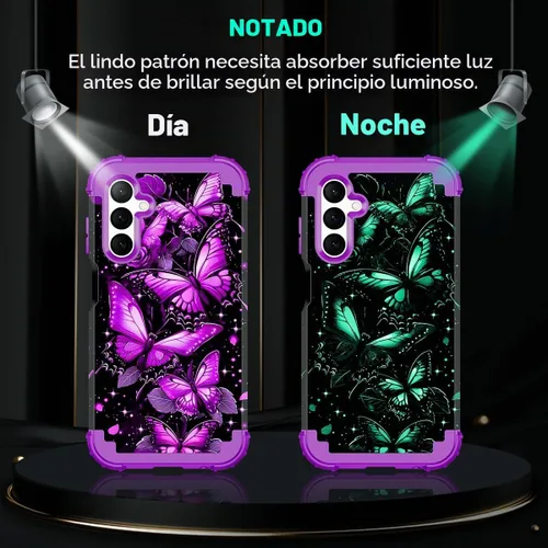 Vista 2 de Rancase Compatible con Galaxy A16 5G Funda, Protección Resistente a los Golpes de Tres Capas de Servicio Pesado Parachoques de Plástico Duro + Funda