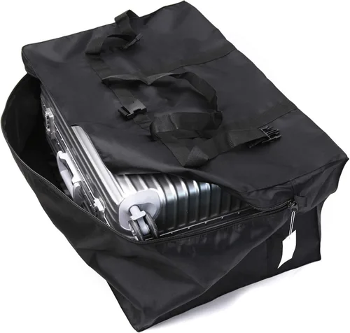 Vista 4 de Bolsa de viaje extra grande para equipaje a cuadros antirrobo, 28 pulgadas, 120 L