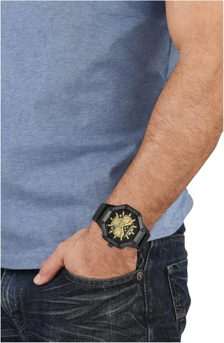 Vista 5 de Versus Versace VSP393221 - Reloj Palestro con correa para hombre color negro Negro - Palestro